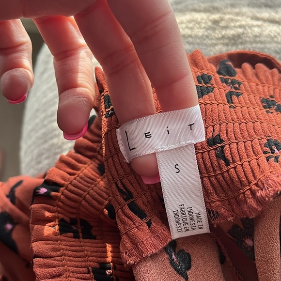 “Leith-  belted floral shorts size small” - Picture 3 of 6